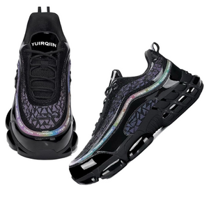 Yuirqiin Steel Toe Non Slip Sneakers Work Shoes Lightweight Black Size EUR 41